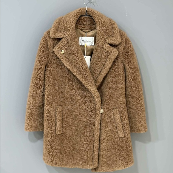 MaxMara Jackets & Blazers - ❌sold❌Authentic MaxMara Women's Plush Brown Teddy Jacket